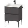 Duravit, Meuble sous-lavabo, Sivida Meuble sous-lavabo, 2 tiroirs, poi...