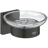 GROHE QuickFix Start Cube zeepschaal met houder - Matte Black