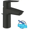 Grohe Start 1-gats wastafelkraan s-size m. wastemat zwart