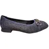 Caprice Damen Ballerinas mit Absatz, Blau (OCEAN COMB), 41
