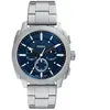 Fossil, Montre, Machine, Argent, (Chronographe, 44 mm)