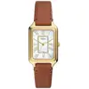Montre Femme FOSSIL - Cuir LiteHide  Marron - Etanche - Quartz - Verre minéral