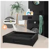 Wasmachine verbindingsframe met lade 60.5x54 cm zwart staal ML design