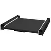 Tussenraam met uittrekbare plank 60x60 cm Wit staal ML-Design
