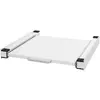 Tussenraam met uittrekbare plank 60x60 cm Wit staal ML-Design