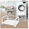 Wasmachinevoet met planchet 63x54 cm Wit staal ML-Design