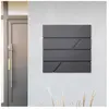 ML-DESIGN Ecd Germany Boîte aux Lettres avec Compartiment à Journaux 37x11x37 cm en Acier Inoxydable Anthracite avec 2 clés Incluses, Boîte aux Lettres Murale,