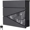 Boîte aux Lettres Murale ML-Design - Noir - Acier - Design Moderne - C...