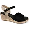 Tamaris 1-28367-42 001 Black -espadrilles tamaris-sleehak pups tamaris-sandaal tamaris MT 37