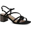 Sandale à Talon Cuir Tamaris - Noir