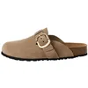 Mules - Tamaris - Taupe - Cuir - Femme - Confort exceptionnel
