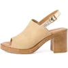Tamaris Sandales à talon bloc pour femme, beige, 40 EU