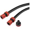 TOOLCRAFT TO-6897033 13 mm 1/2 inch 1 stuk(s) Zwart Tuinslang 2 m