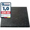 Karat Tapis Anti-Vibration en Caoutchouc Recyclé pour Machine à Laver   20 mm d'Épaisseur, Dimensions : 125 x 100 cm
