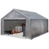 INTENT24 Opslagtent 4x6 m beschutting met PE zeil 350 N waterdicht grijs