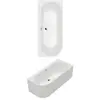 Villeroy & Boch Oberon 2.1 half vrijstaand bad 2-persoons rechts 180x8...