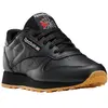 Reebok Classic Leather Femme Baskets, CBLACK/PUGRY5/RBKG03, 37.5 EU