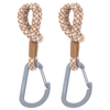 Lässig Lot de 2 crochets attaches poussettes camel vanille