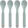 Lässig Tiny Team Dog Lepels - 4 Stuks - PP/Cellulose - Blauw