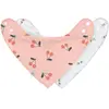 Lot de 2 bavoirs bandanas avec col bénitier Happy Fruits Cerise