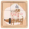 Lässig Houten dierenpuzzel kubus - Little Mateys