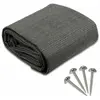 CASA PURA Tapis d'auvent 2,5 x 2,5 m 240 g/m² HDPE