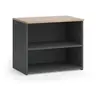 Meuble TV Wido 60x50cm avec 2 compartiments Anthracite/Sonoma Vicco