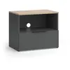 Meuble TV Wido 60x50cm avec tiroir Anthracite/Sonoma Vicco