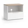Meuble TV Wido 60x50cm avec tiroir Blanc/Sonoma Vicco