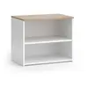 Meuble TV Wido 60x50cm avec 2 compartiments Blanc/Sonoma Vicco 56263