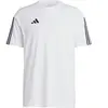 adidas Mens T-Shirt (Short Sleeve) Tiro 23 Competition T-Shirt, White, IC4574, Size S