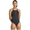 Adidas Maillot De Bain 3 Stripes High Neck 2-way Straps Peachsoft