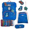 Scout Schooltas Superflash Neo Set 4-delig Blue Dino Blauw