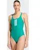 Adidas Performance 3-Stripes V-Back Badpak - Dames - Groen