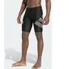 Adidas Performance Big Bars Lange Zwembroek - Heren - Zwart