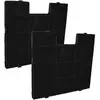 2x Filtres à charbon actif remplacement pour bauman fwk 240 pour hotte...