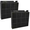 2x Filtres à charbon actif compatible avec Zanussi ZHC92341XA, ZHC6846...