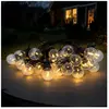 SPETEBO Guirlande lumineuse d'extérieur LED 20 ampoules LED avec minut...