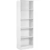 Bibliothèque 5 Étagères Winnipeg 174 Cm Blanc
