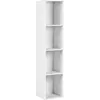 Bibliothèque 4 Étagères Winnipeg 143 Cm Blanc