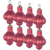 BRILLANT - Kerstballen set van 8 - Rood - Glas