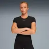 PUMA - w puma x hyrox shapeluxe ss crop tee - Training top dames - Zwa...
