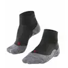 FALKE TK5 Short Wandelsokken anti blaren, lichte padding merinowol sportsokken dames grijs - Maat 41-42