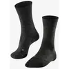 FALKE TK2 Wool Wandelsokken anti blaren, medium padding merinowol sportsokken dames grijs - Maat 35-36