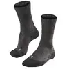 FALKE TK1 Wool Wandelsokken anti blaren, maximale padding merinowol sportsokken dames grijs - Maat 39-40
