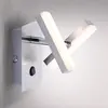 Leuchten Direkt, Applique + plafonnier, Applique murale en acier2xLEDB...