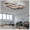 Plafonnier en bois plafonnier métal noir led lampe en bois, 3 flammes,...