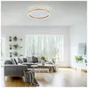 Paul Neuhaus Plafondlamp Ritus Gold Ø 40cm incl. Dimmer