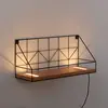 Paul Neuhaus - Wandlamp LED plank L 45 cm bruin zwart