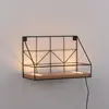 Paul Neuhaus - Wandlamp LED plank L 30 cm bruin zwart